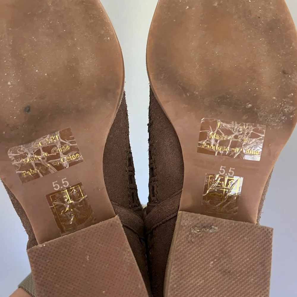 Jeffrey Campbell Taggart Taupe Suede Bootie - Picture 2 of 5